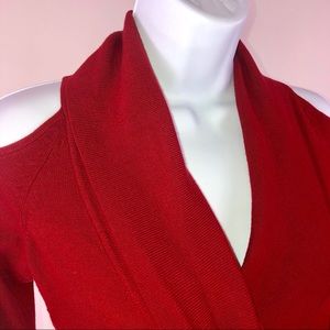 Cache Cold Shoulder Sweater